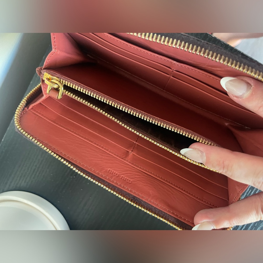 MiuMiu Re-Worked Long Wallet